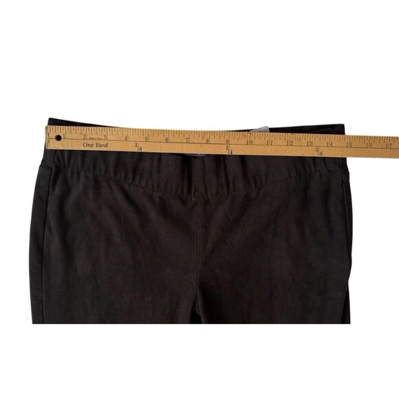 NYDJ Pull on Leggings Suede Look Women's 4 Long Black Elastic Waist Stretch - Picture 7 of 14